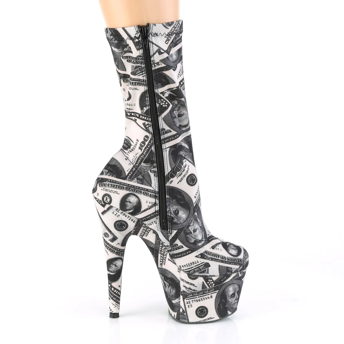 ADORE-1002DP Pleaser White & Black Sexy Platform Shoes (Pole Dancing Heels)