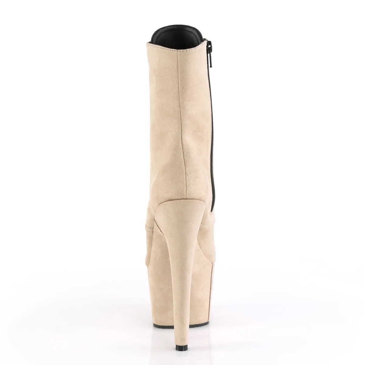 ADORE-1020FS Pleaser Beige Faux Suede Sexy Platform Shoes (Pole Dancing Heels)
