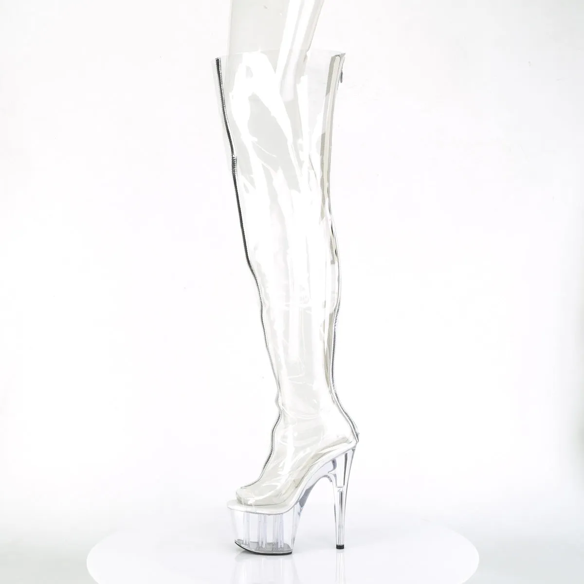 ADORE-3021 Pleaser Clear Sexy Platform Shoes (Pole Dancing Heels)