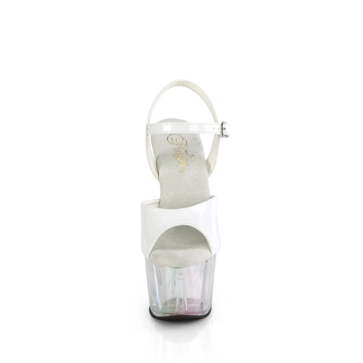 ADORE-709HT Pleaser White Hologram Sexy Platform Shoes (Pole Dancing Heels)