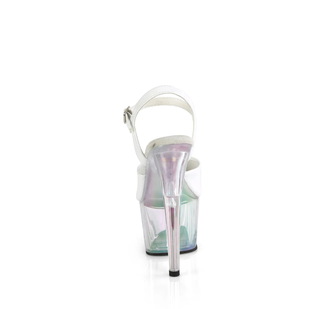 ADORE-709HT Pleaser White Hologram Sexy Platform Shoes (Pole Dancing Heels)
