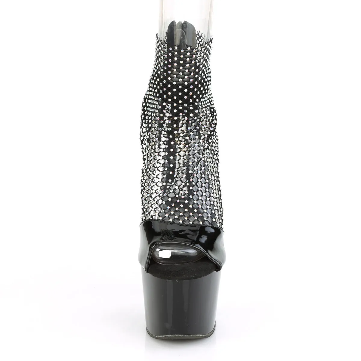 ADORE-765RM Pleaser Black Sexy Platform Shoes (Pole Dancing Heels)