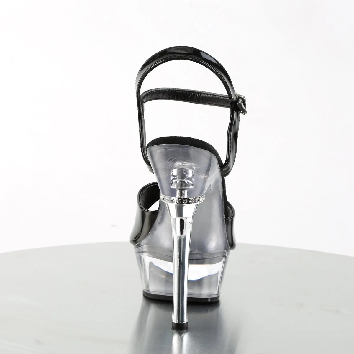 ALLURE-609 Pleaser Black Patent Sexy Platform Shoes (Pole Dancing Heels)
