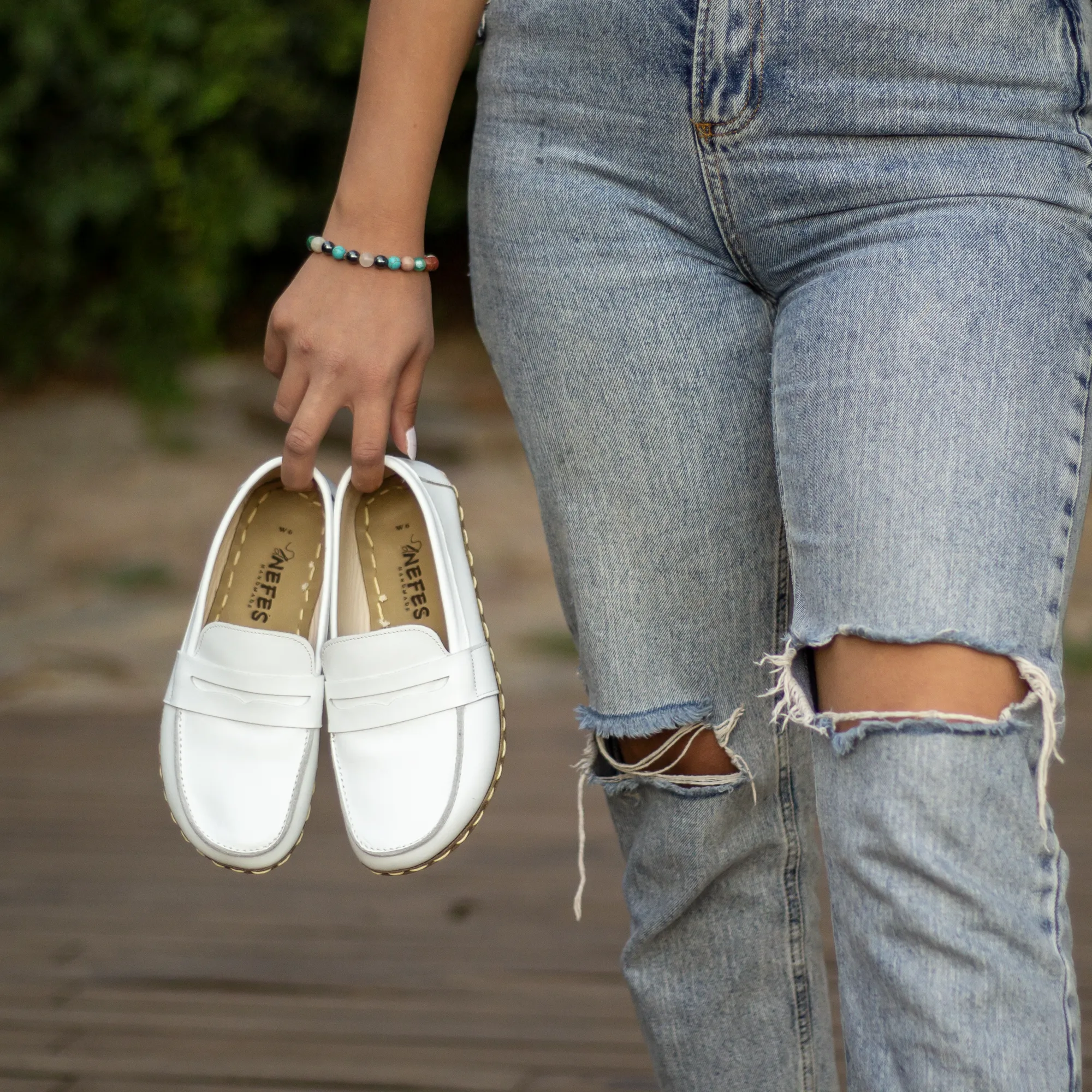 Barefoot Earthing Shoes White Women