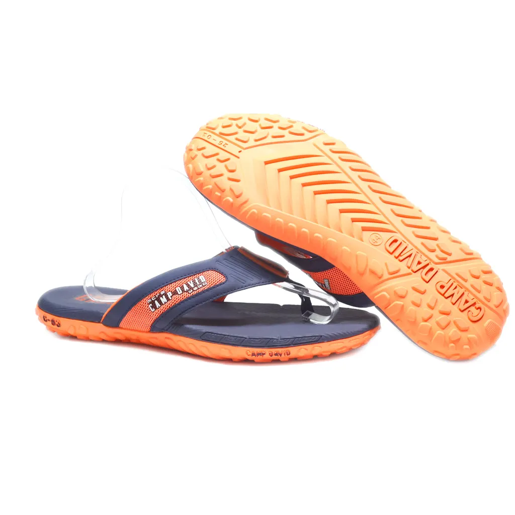 Camp David Slippers Fabric Blue Colour For Men