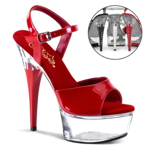 CAPTIVA-609 Pleaser Red Patent Sexy Platform Shoes (Pole Dancing Heels)