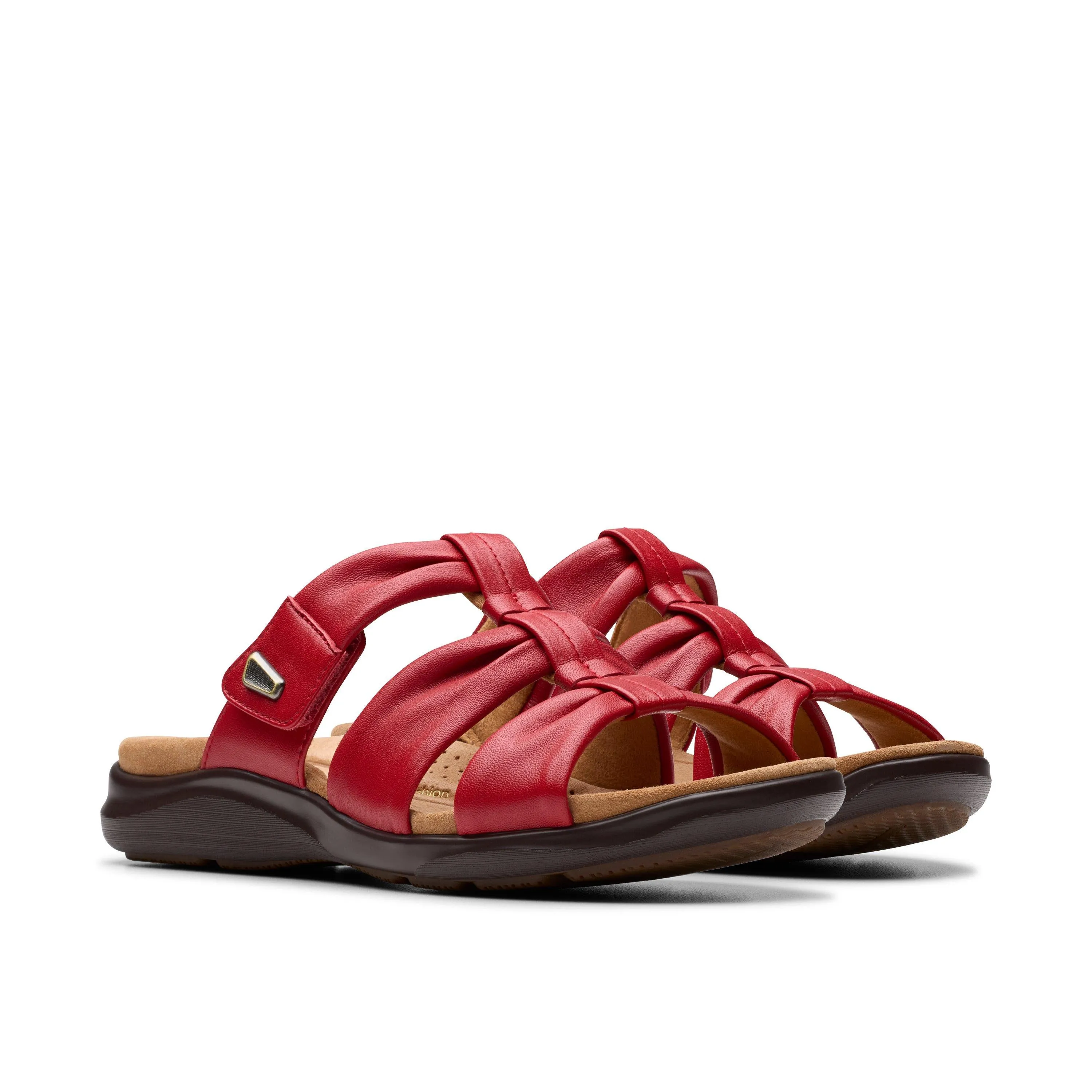 Clarks Kitly Slide Cherry Red Women's