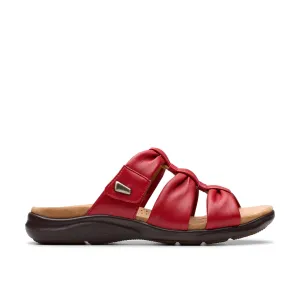 Clarks Kitly Slide Cherry Red Women's