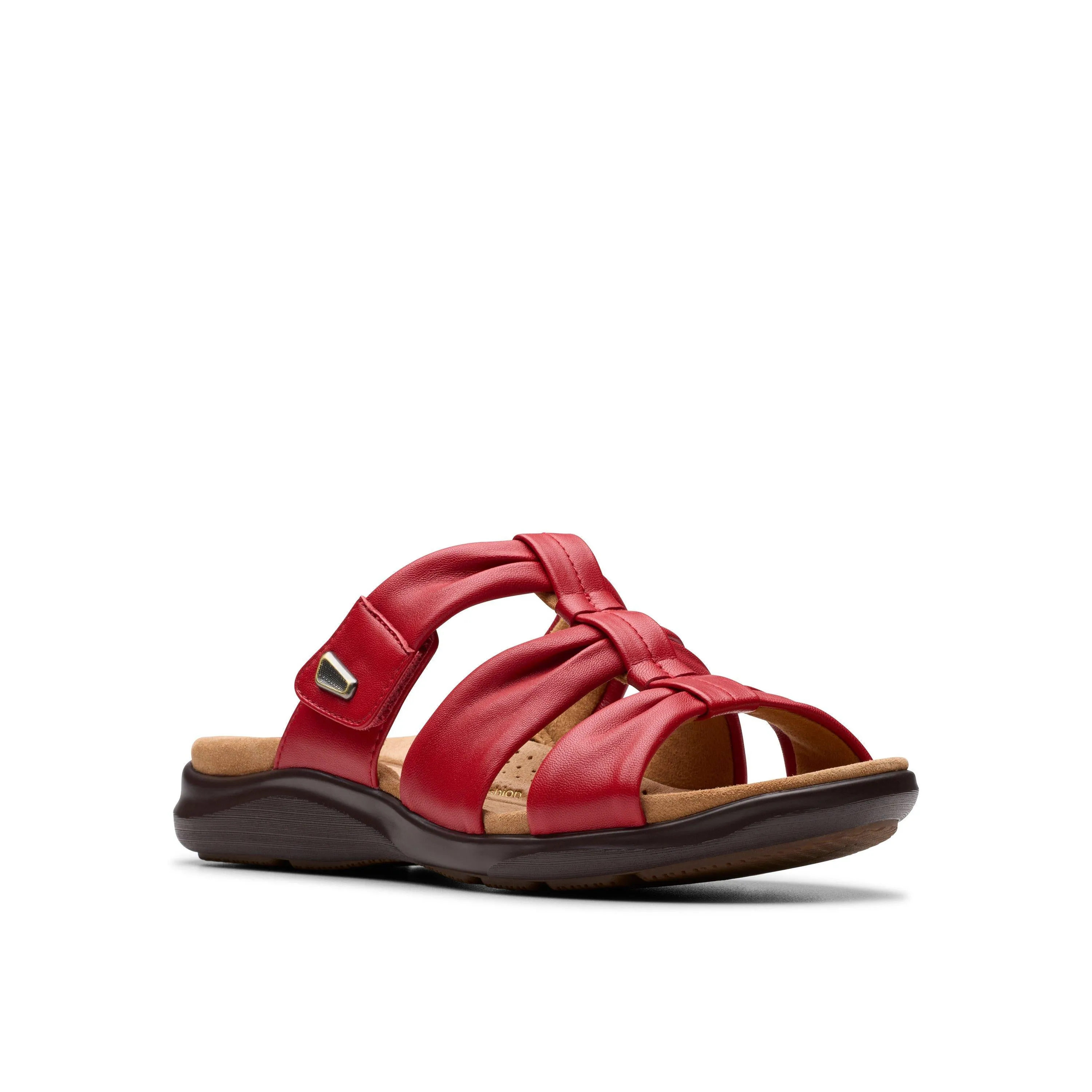 Clarks Kitly Slide Cherry Red Women's