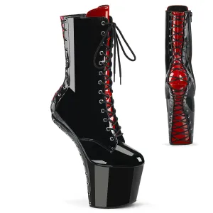 CRAZE-1040FH Pleaser Black/Red Sexy Platform Shoes (Pole Dancing Heels)
