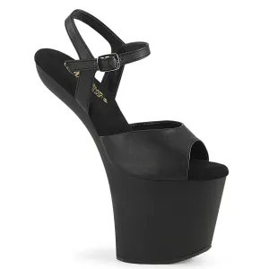 CRAZE-809 Pleaser Black Faux Leather Sexy Platform Shoes (Pole Dancing Heels)
