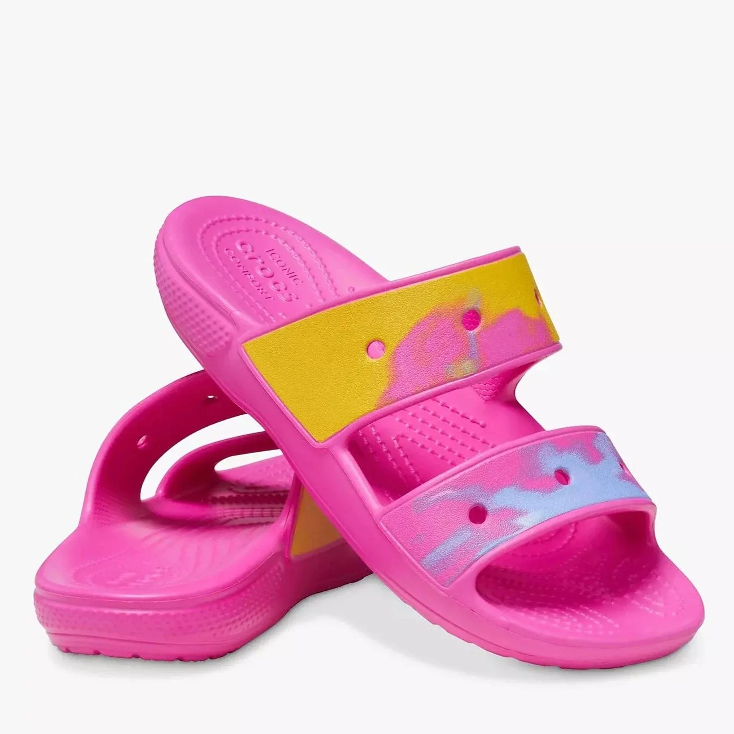 Crocs Classic Ombre Sliders, Pink