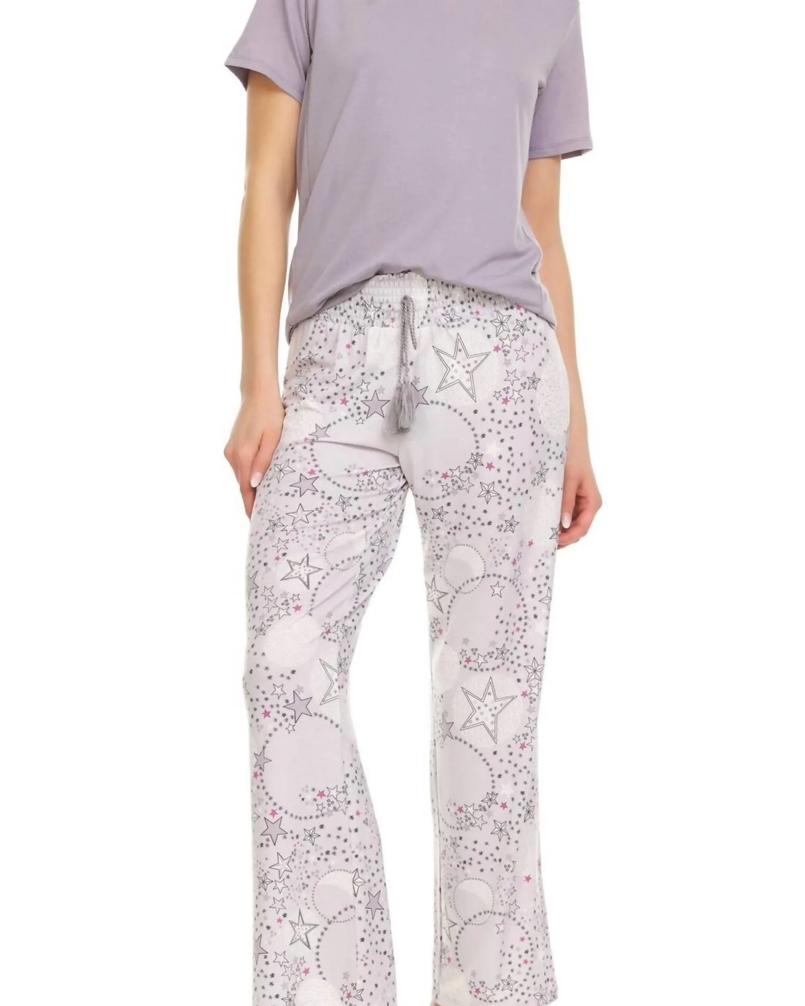 Deandra Pajama Set in Grey | Grey