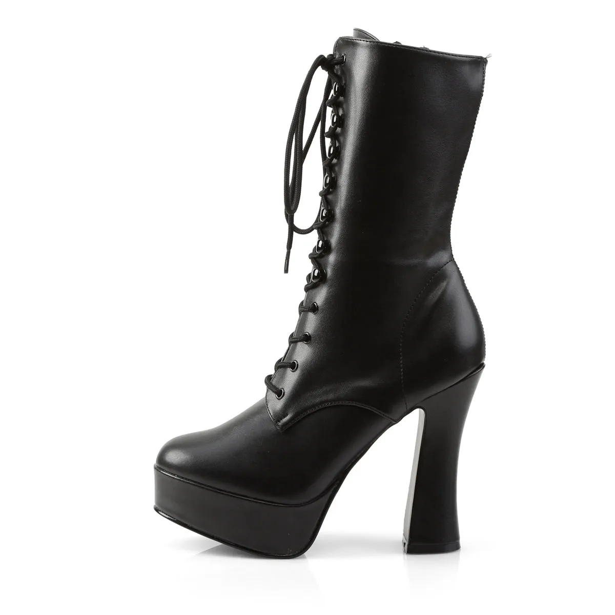ELECTRA-1020 Pleaser Black Faux Leather Sexy Platform Shoes (Pole Dancing Heels)