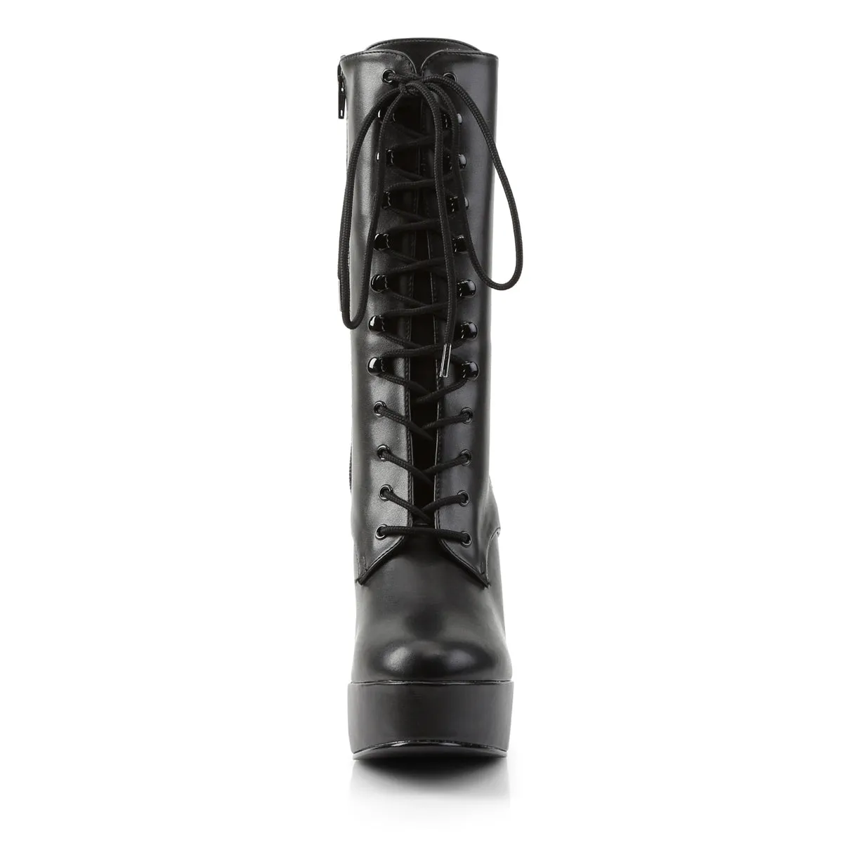 ELECTRA-1020 Pleaser Black Faux Leather Sexy Platform Shoes (Pole Dancing Heels)