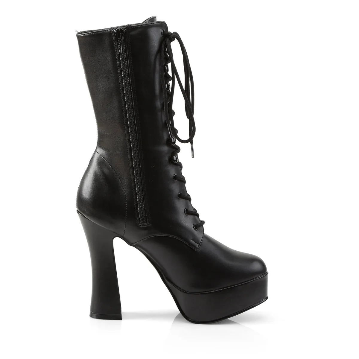 ELECTRA-1020 Pleaser Black Faux Leather Sexy Platform Shoes (Pole Dancing Heels)