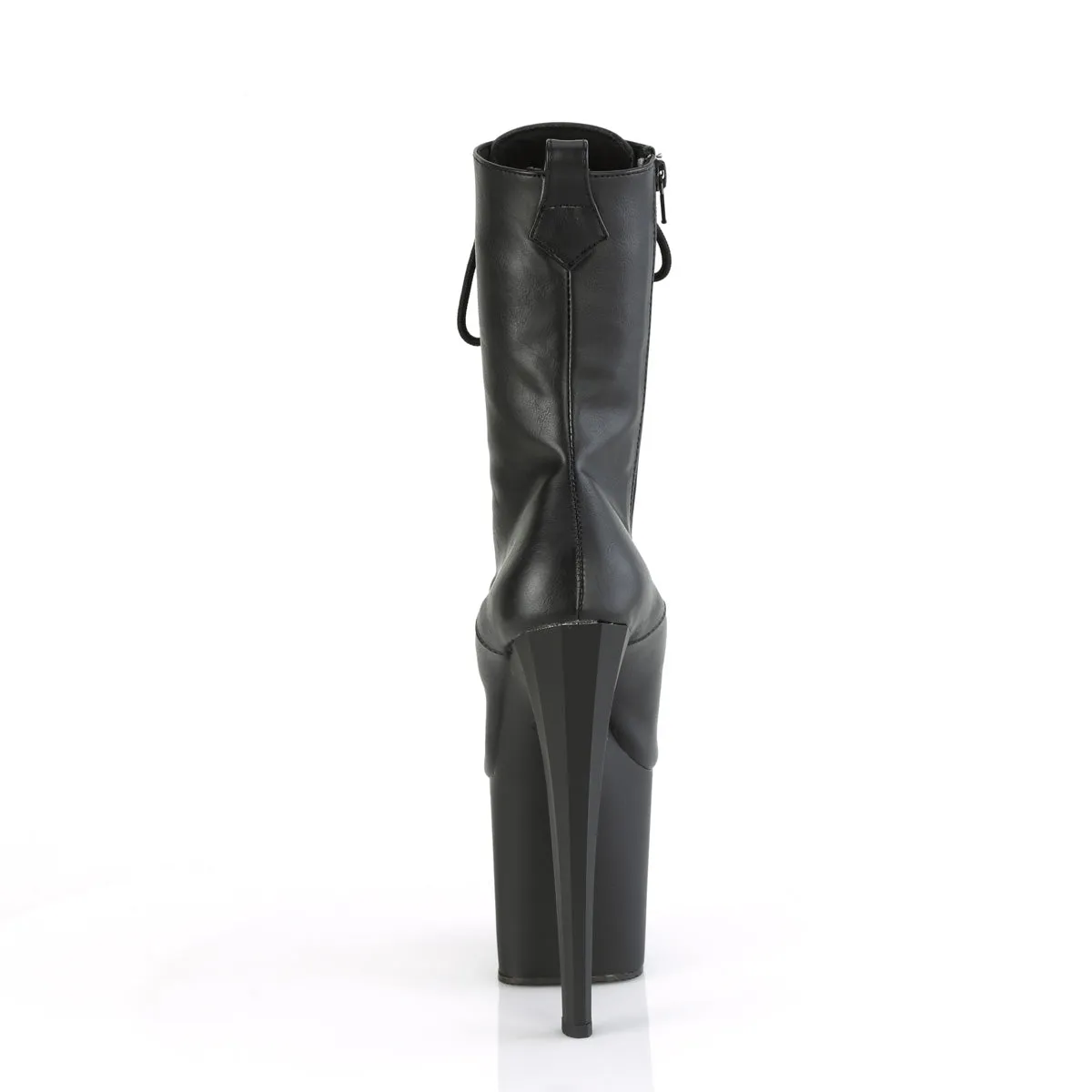 ENCHANT-1040 Pleaser Black Faux Leather Sexy Platform Shoes (Pole Dancing Heels)