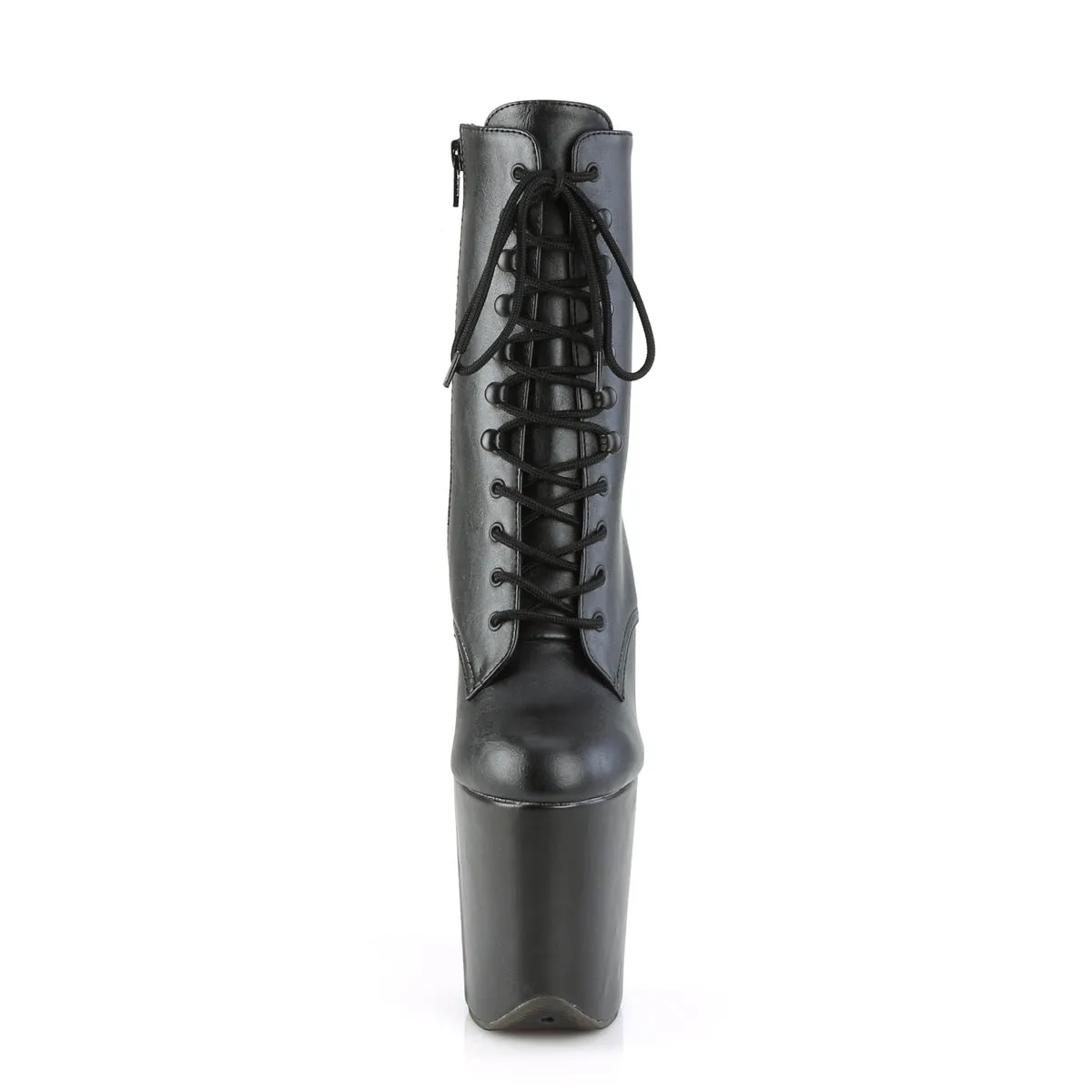 FLAMINGO-1020WR Pleaser Black Faux Leather Sexy Platform Shoes (Pole Dancing Heels)