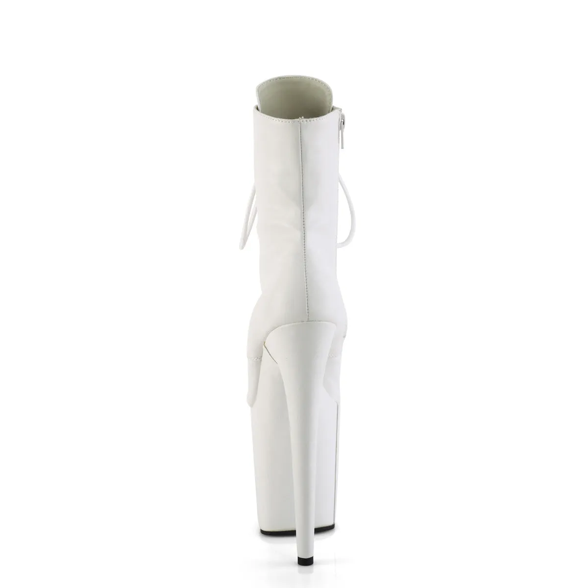 FLAMINGO-1020WR Pleaser White Faux Leather Sexy Platform Shoes (Pole Dancing Heels)