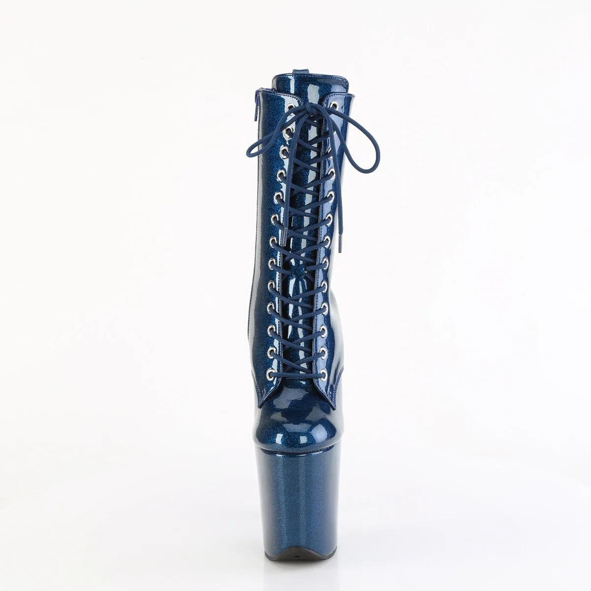 FLAMINGO-1040GP Pleaser Navy Blue Glitter Sexy Platform Shoes (Pole Dancing Heels)