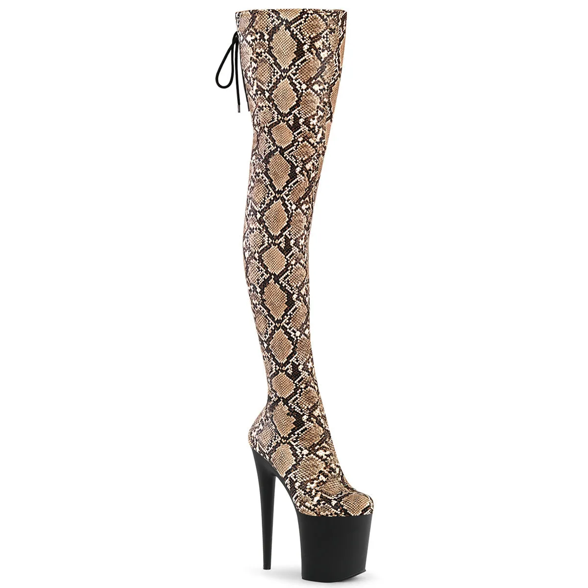 FLAMINGO-3008SP-BT Pleaser Tan Sexy Platform Shoes (Pole Dancing Heels)