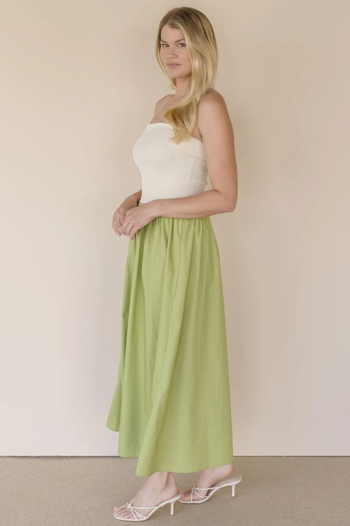 Fresh Squeeze Strapless Midi Dress