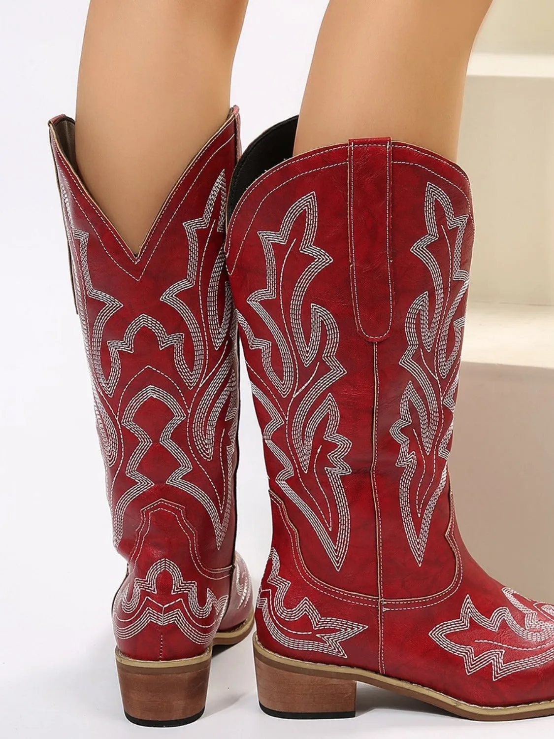 Geometric Point Toe Boots