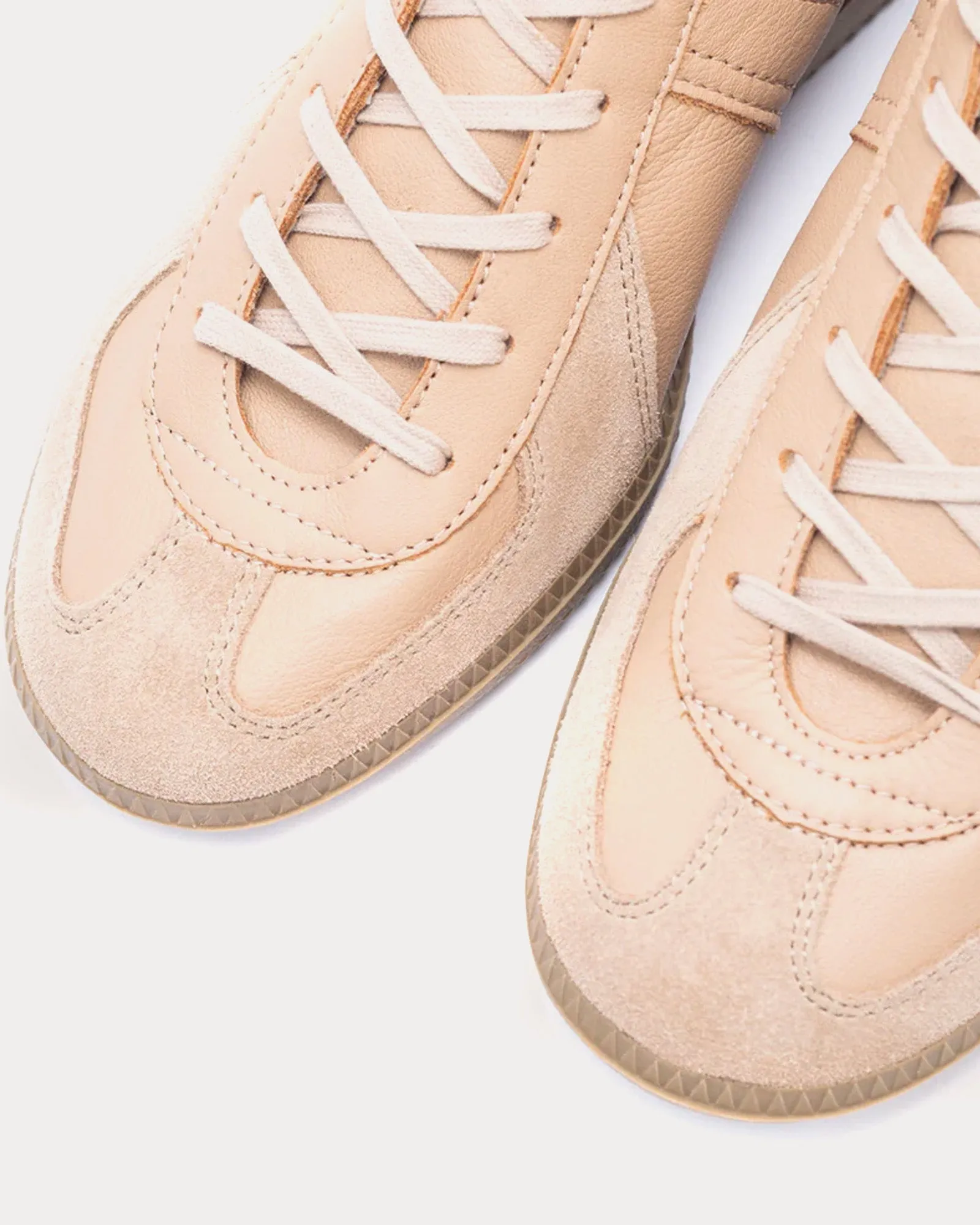 German Army Trainer Cappuccino Low Top Sneakers