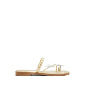 Glasswing Flat Sandals - Gold