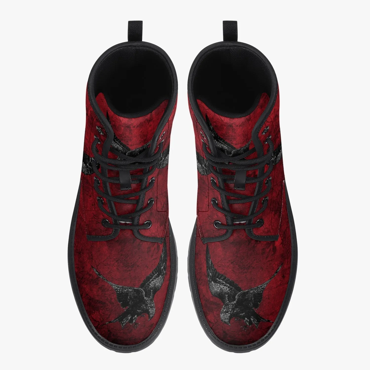 Gothic Red Raven Boots (JPRRAV1)