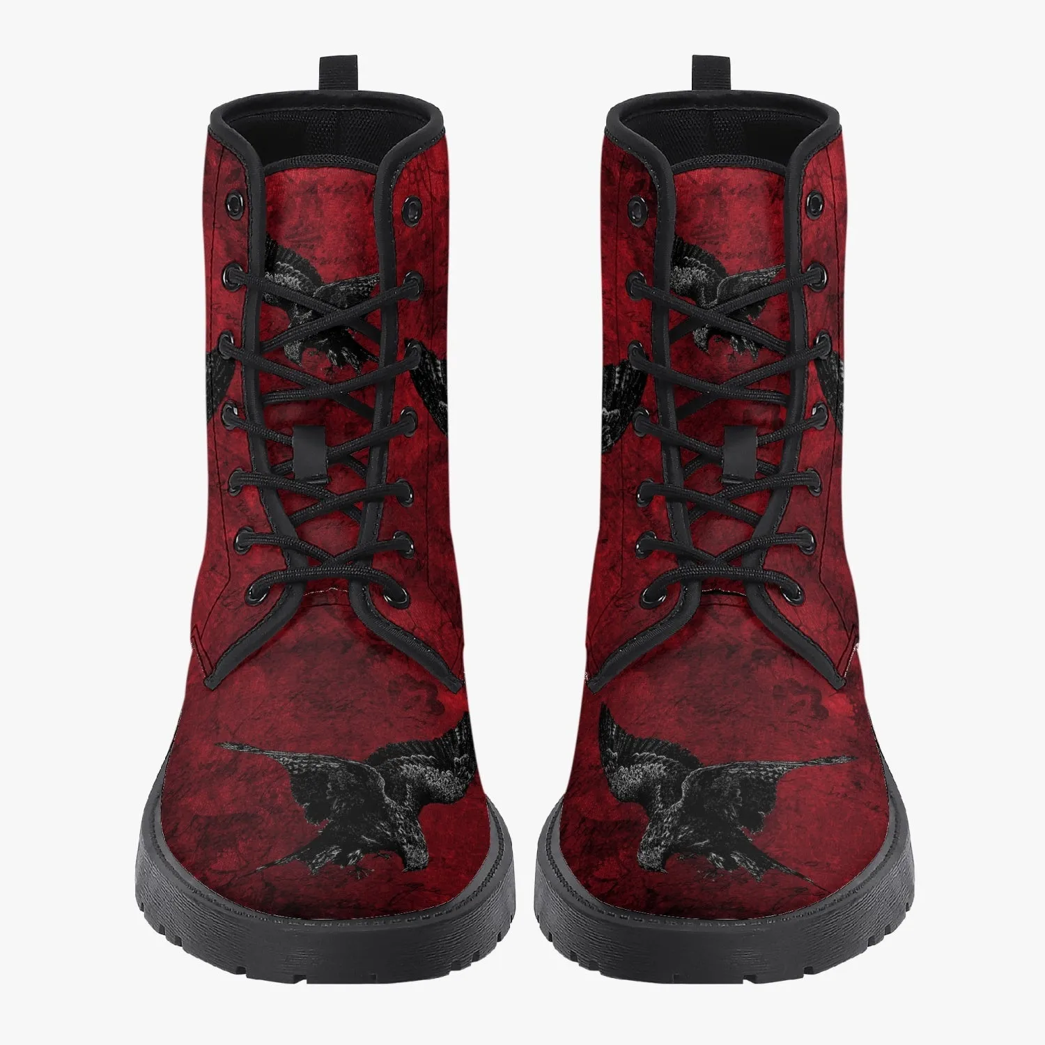Gothic Red Raven Boots (JPRRAV1)