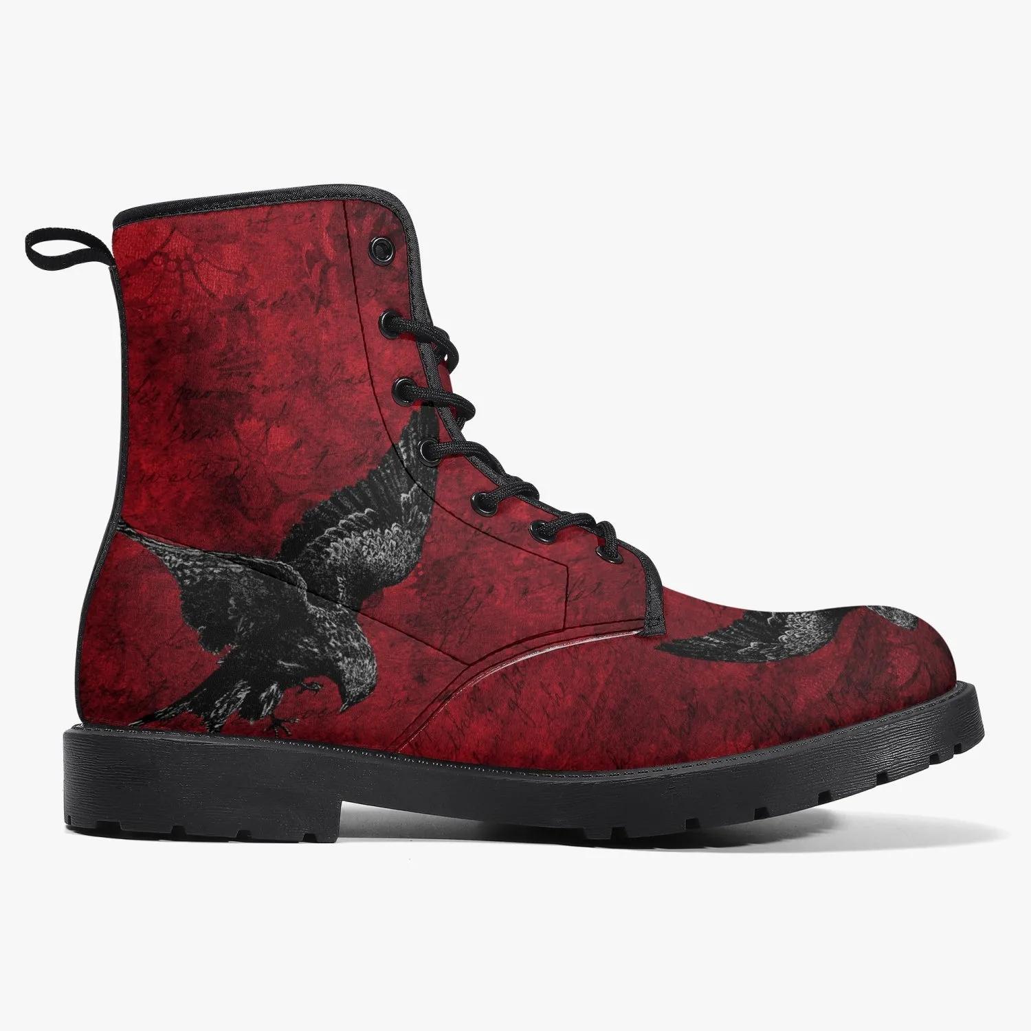 Gothic Red Raven Boots (JPRRAV1)