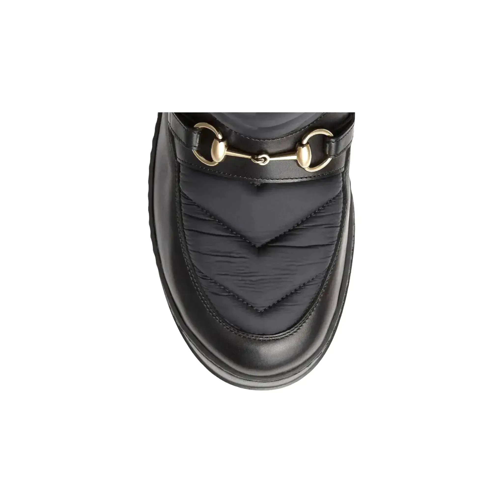 Gucci Horsebit Chevron-Quilted Boots