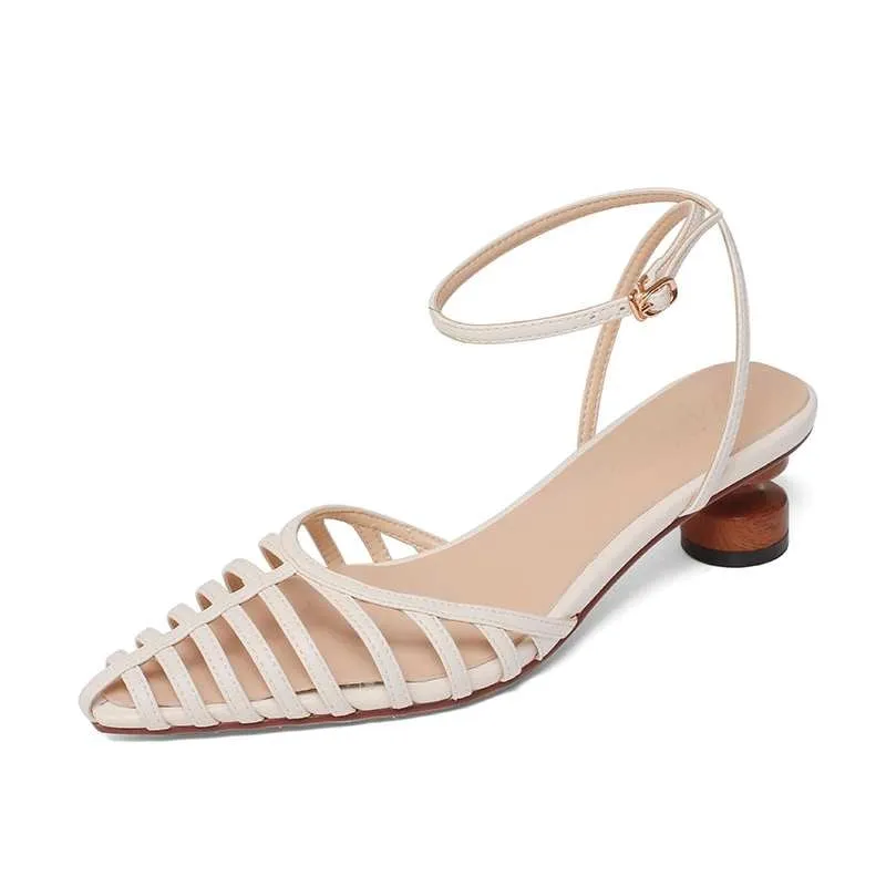 Hensel Women's Leather Black Sandal