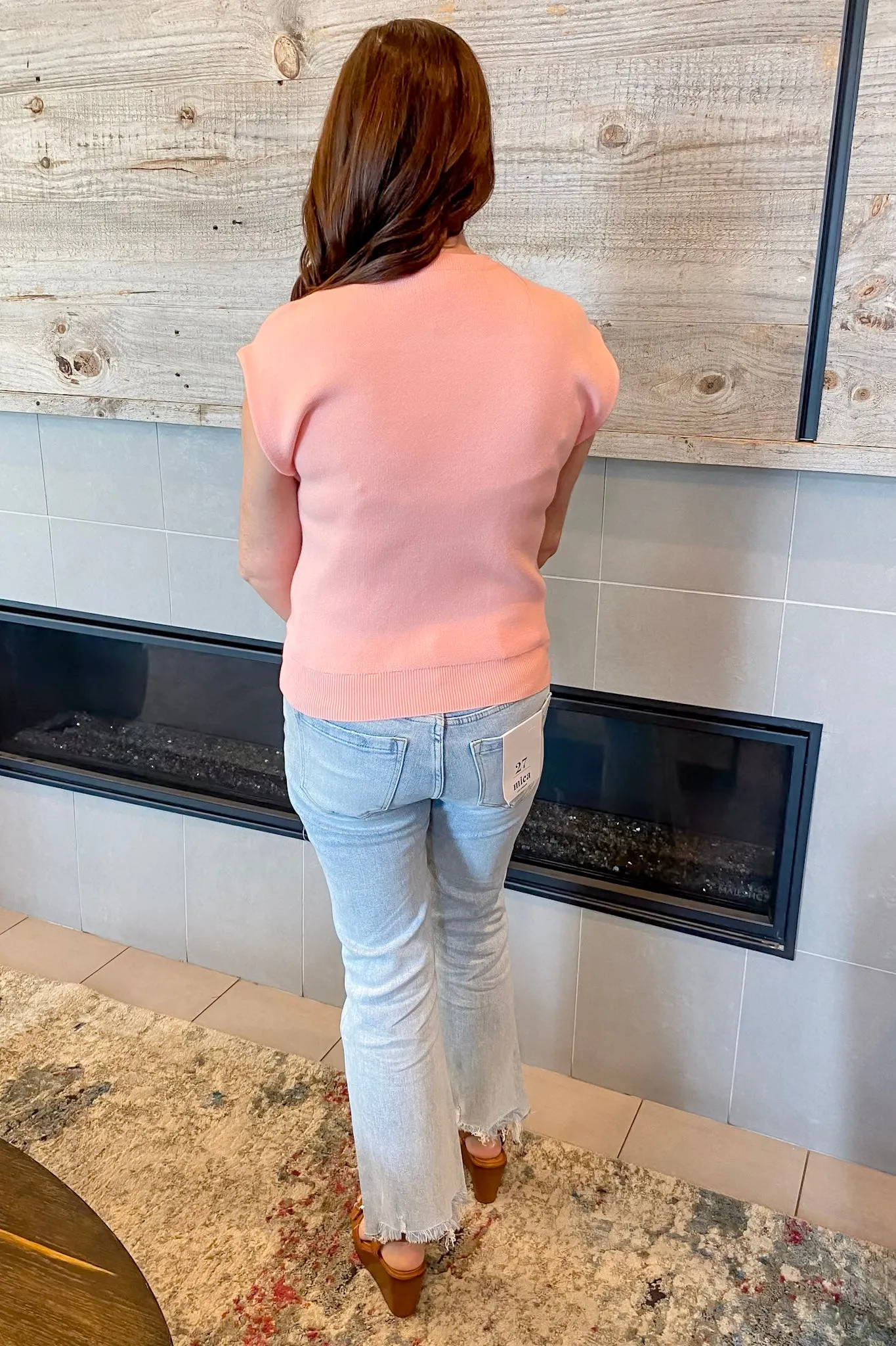 Hold It Down Blush Sweater Top
