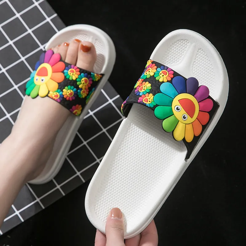 Household indoor sandals non-slip bathroom slippers soft bottom home slippers