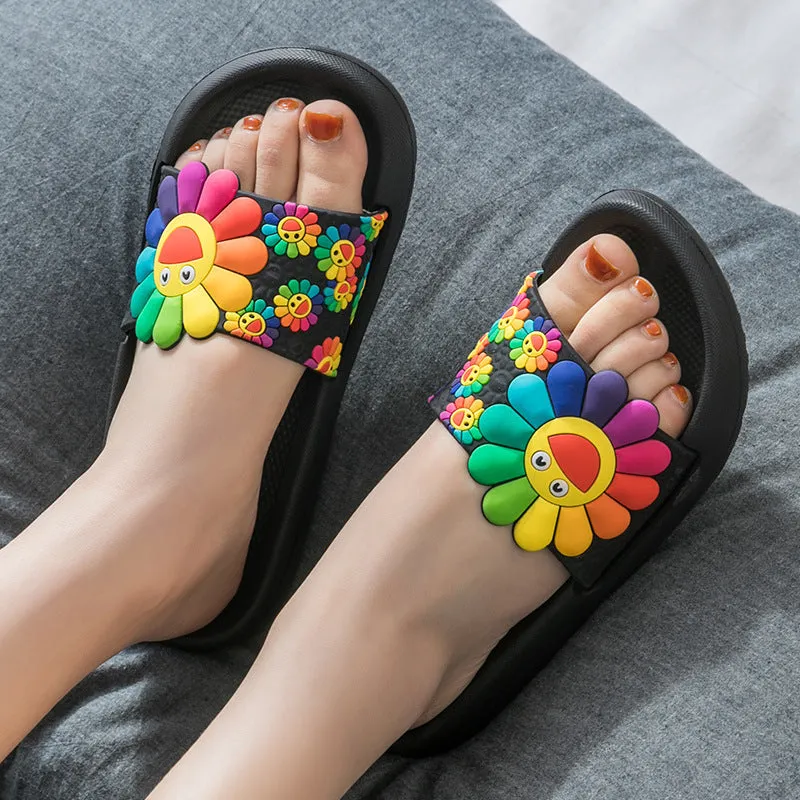 Household indoor sandals non-slip bathroom slippers soft bottom home slippers