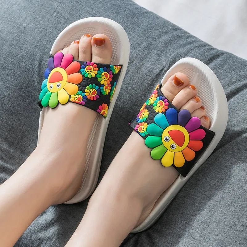 Household indoor sandals non-slip bathroom slippers soft bottom home slippers