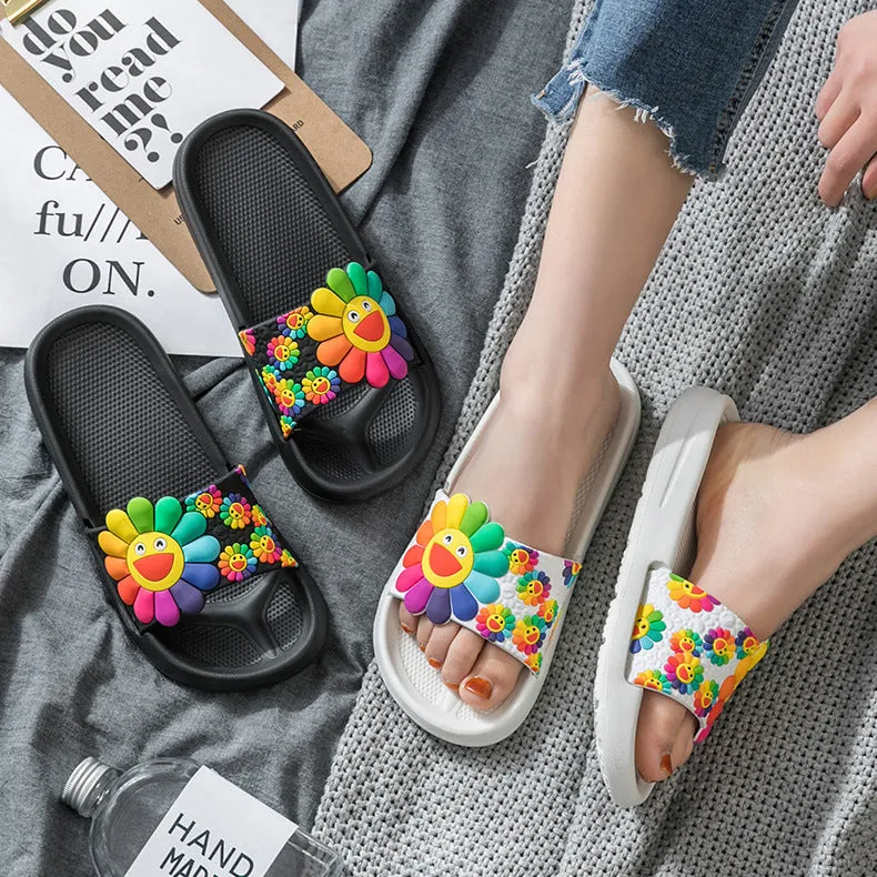 Household indoor sandals non-slip bathroom slippers soft bottom home slippers