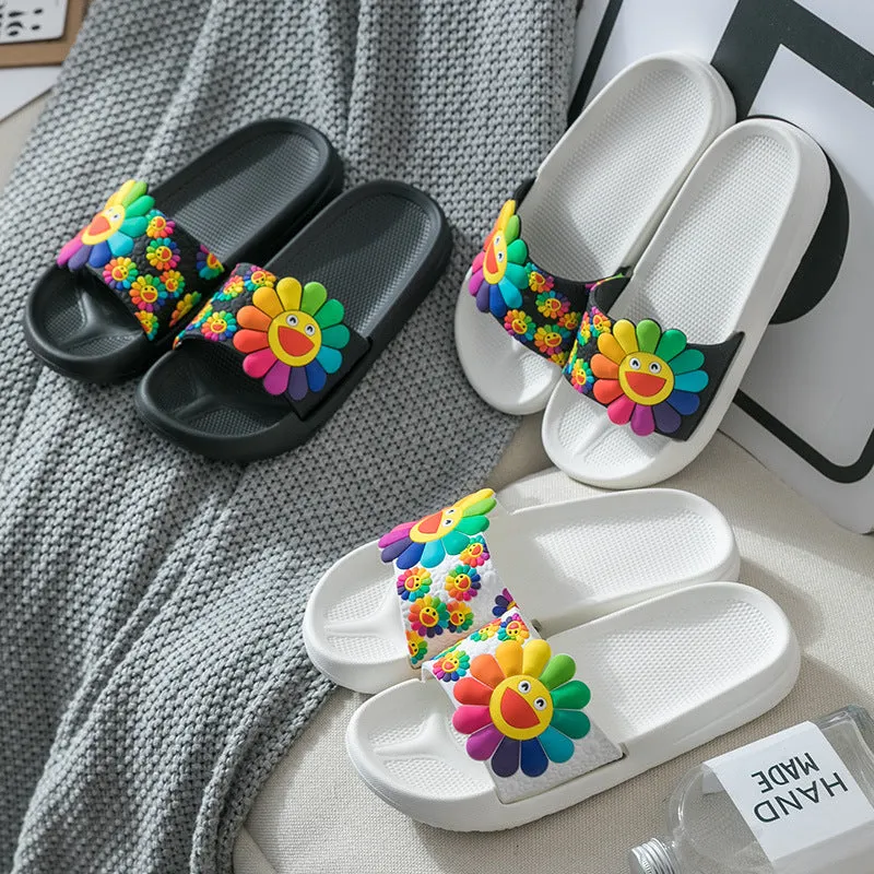 Household indoor sandals non-slip bathroom slippers soft bottom home slippers