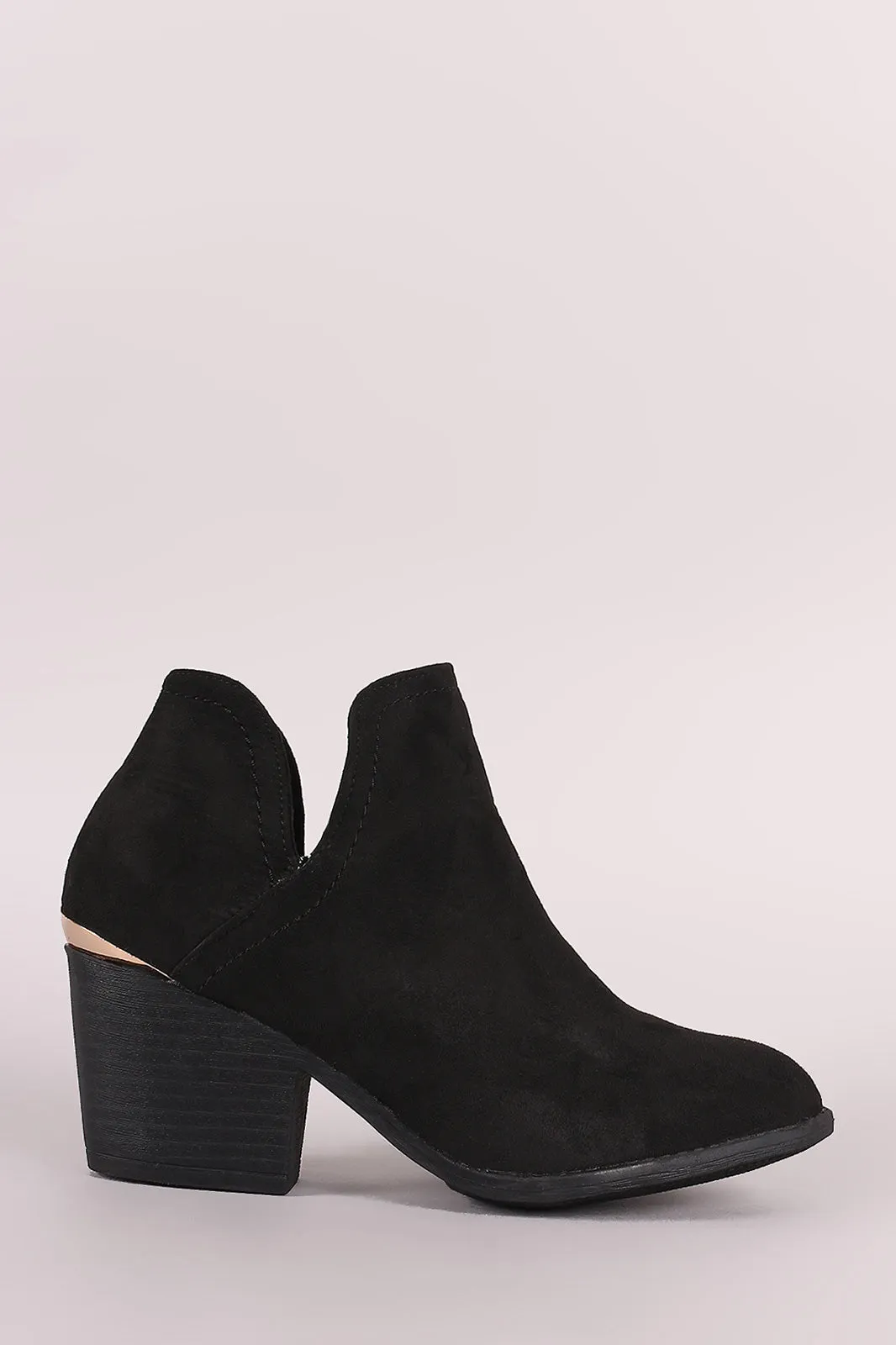 Liliana Split Chunky Heeled Booties