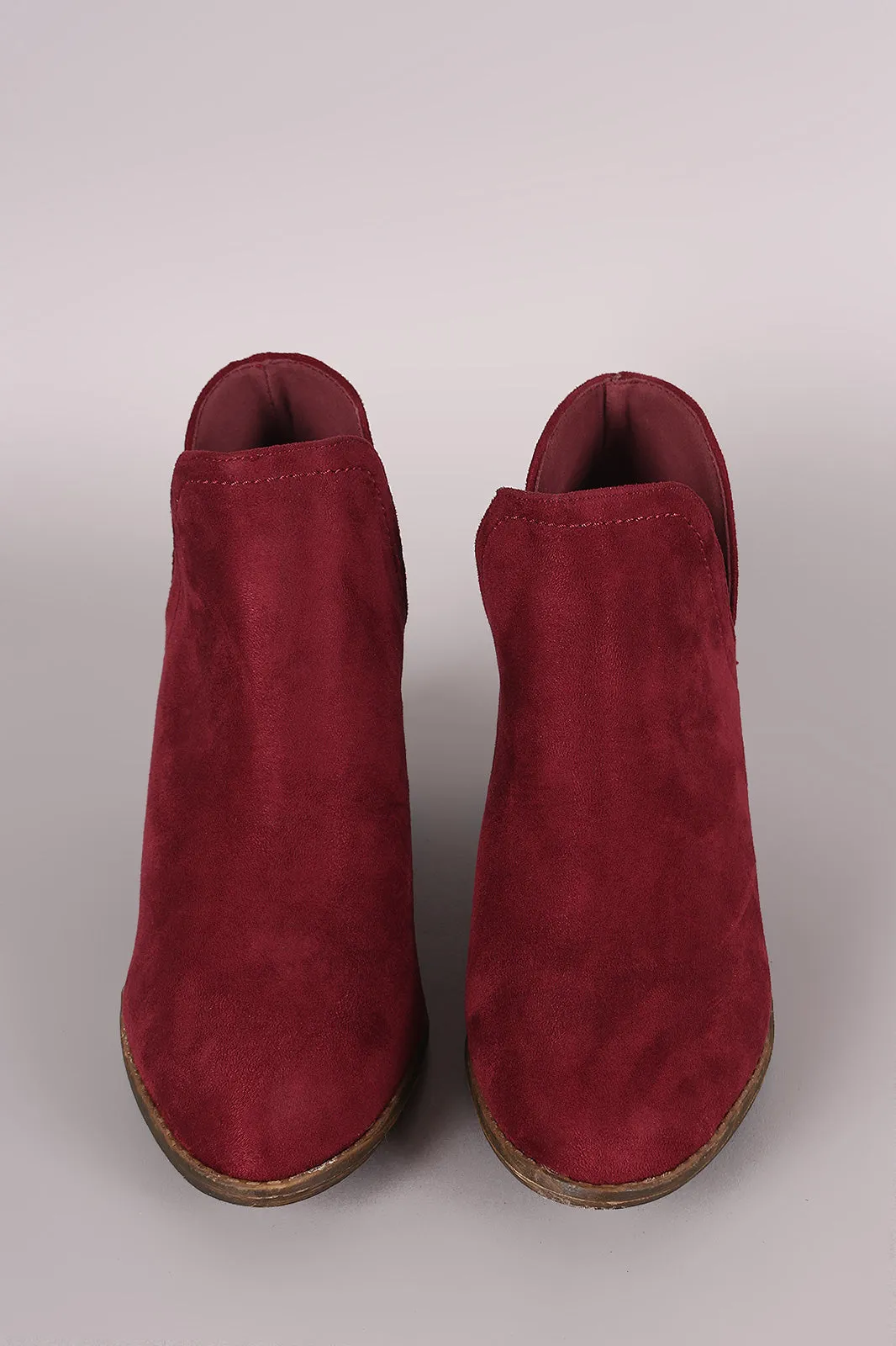 Liliana Split Chunky Heeled Booties