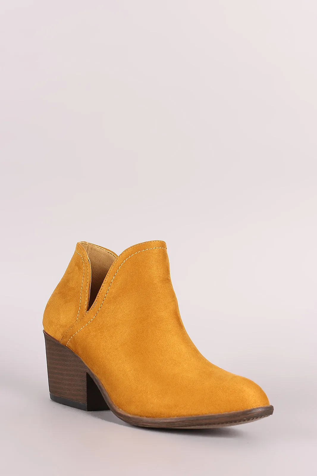 Liliana Split Chunky Heeled Booties