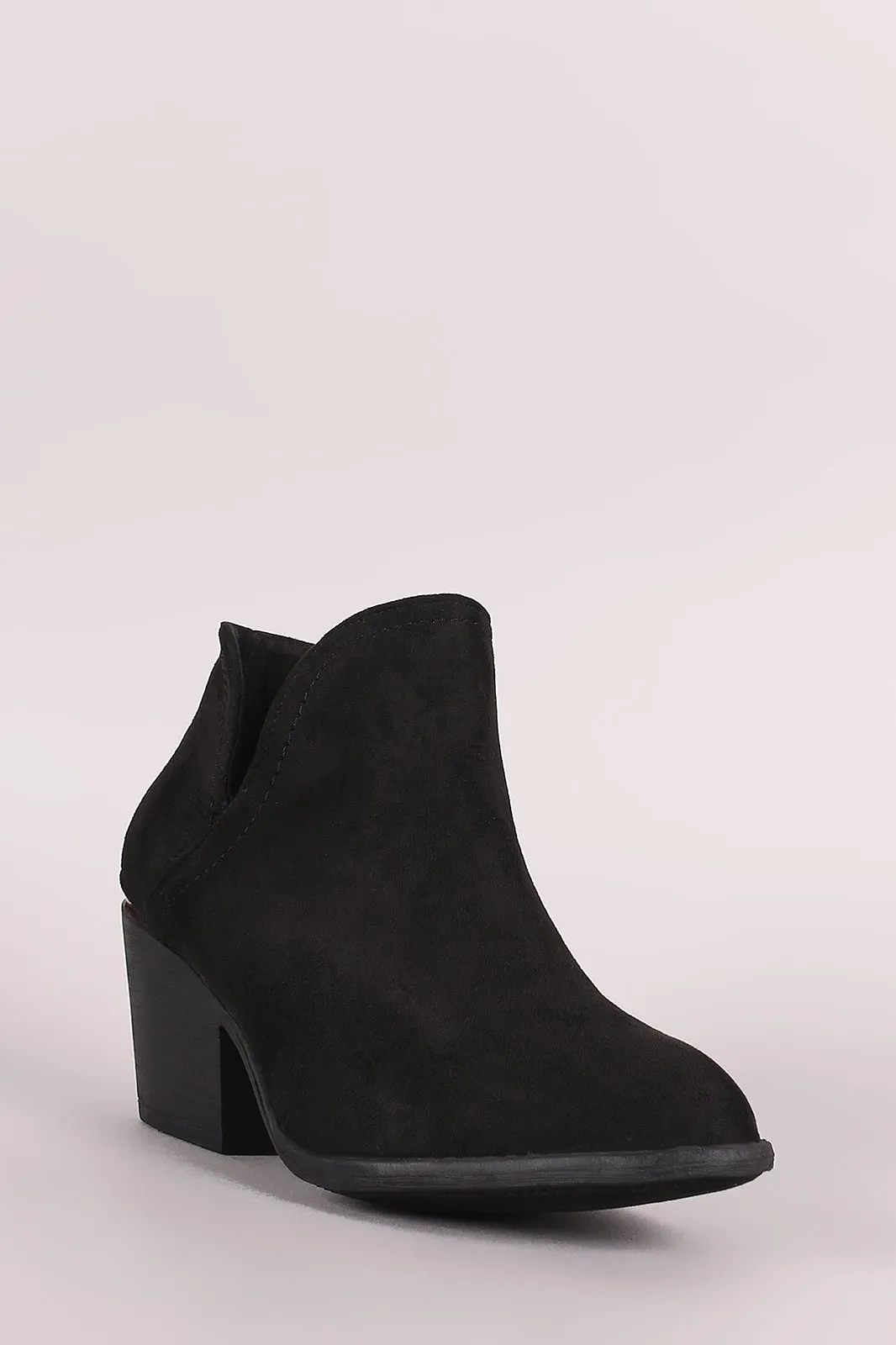 Liliana Split Chunky Heeled Booties
