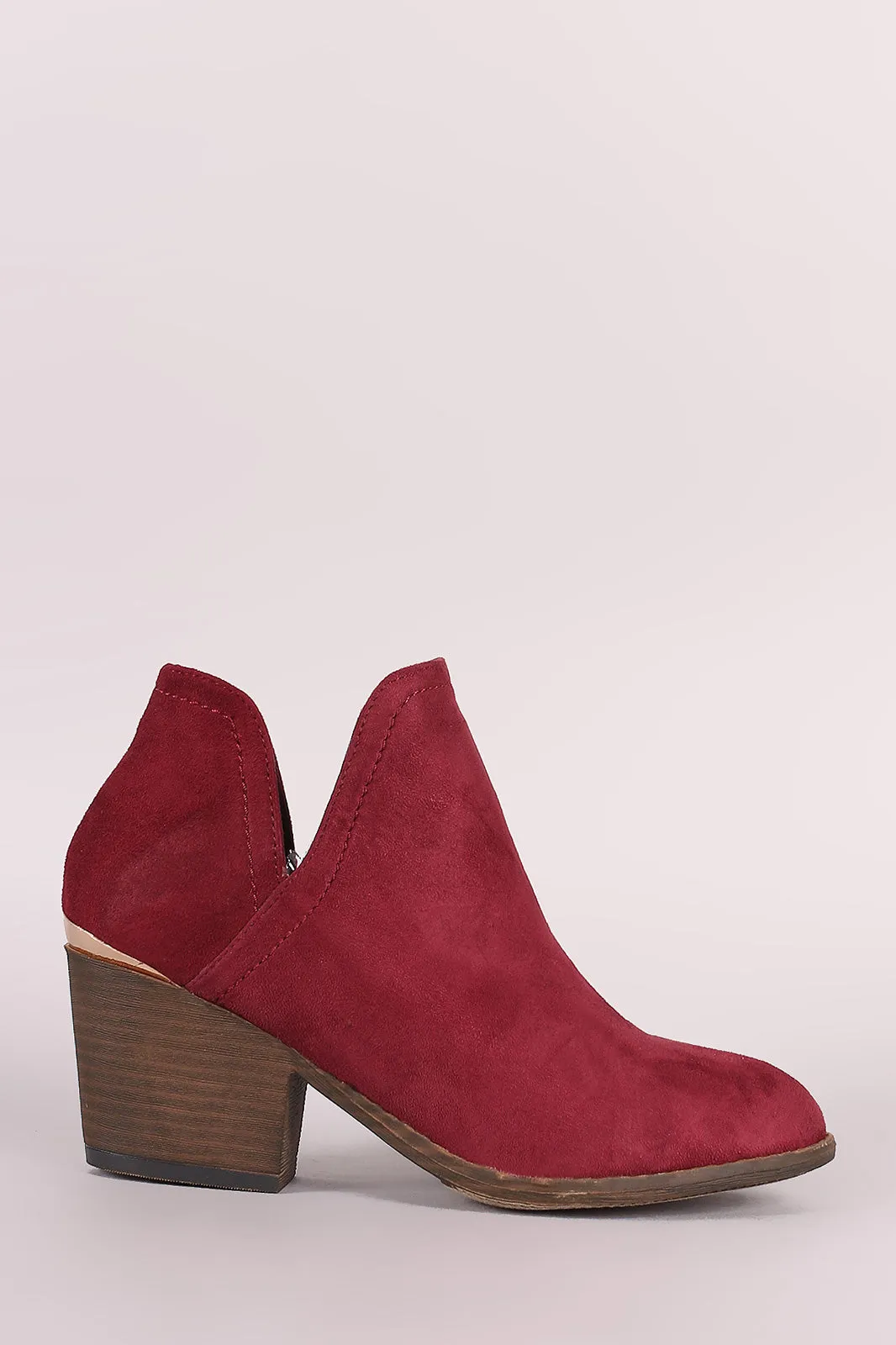 Liliana Split Chunky Heeled Booties