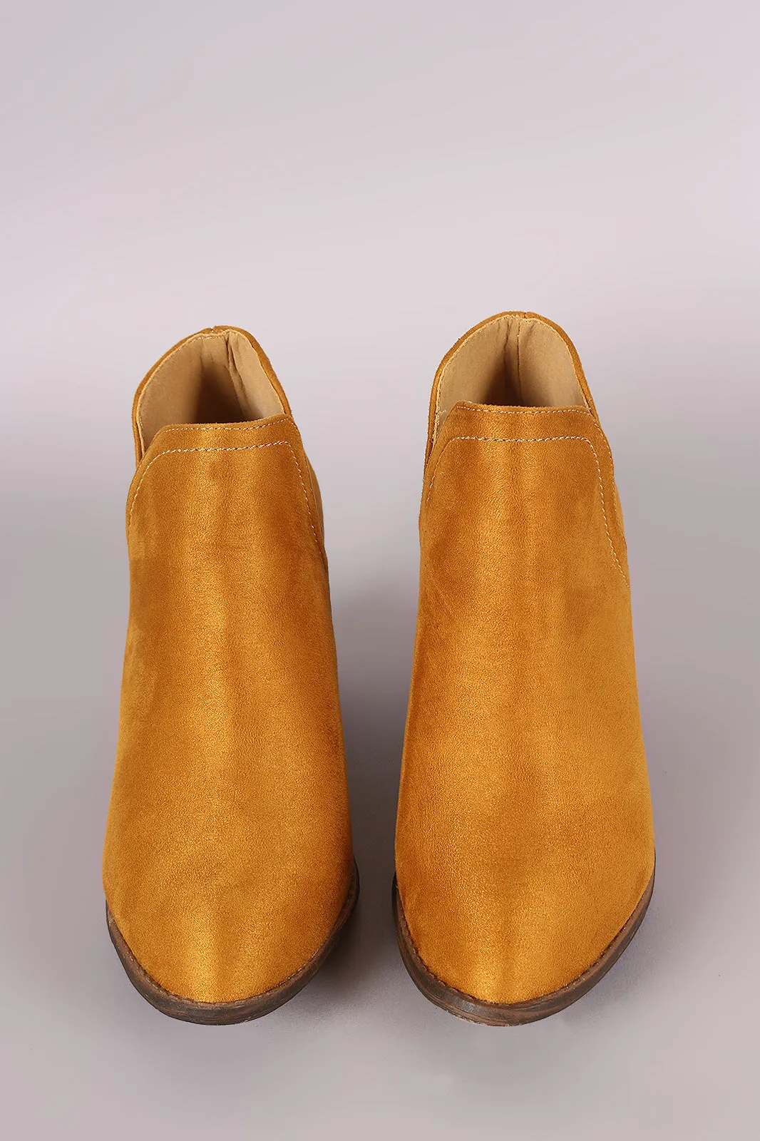 Liliana Split Chunky Heeled Booties