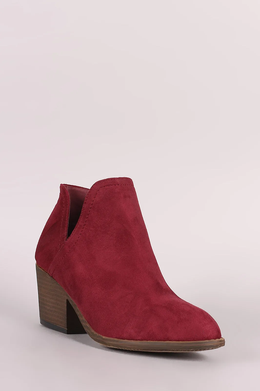 Liliana Split Chunky Heeled Booties