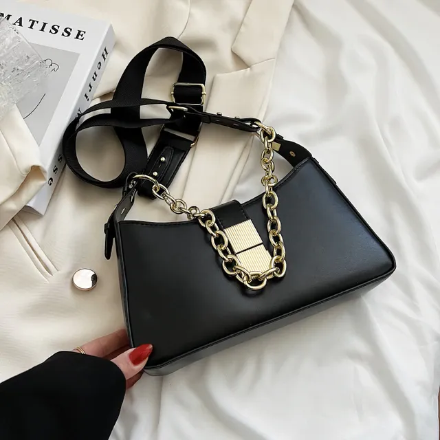 Lucho Women's Leather Handbag With Chain