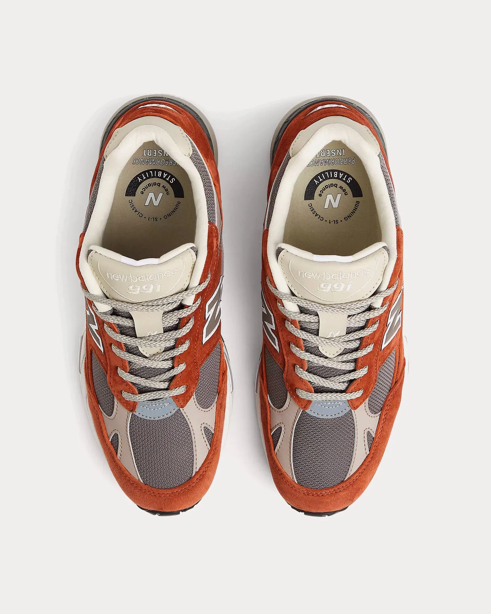 MADE in UK 991v1 Underglazed Sequoia / Falcon / Atmosphere Low Top Sneakers