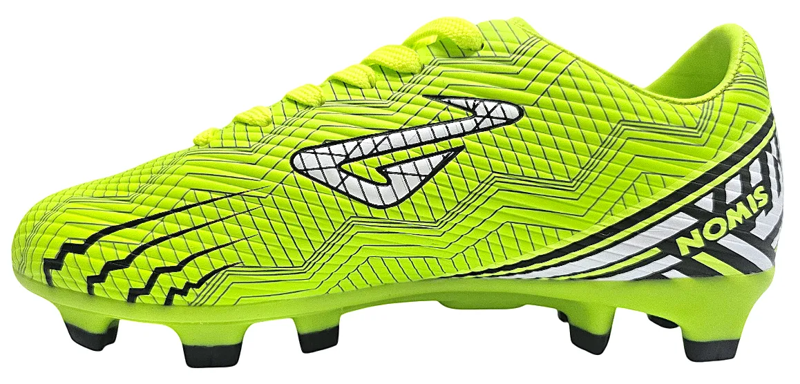 NOMIS KID'S RAPIDO LIME/BLACK FOOTBALL BOOTS